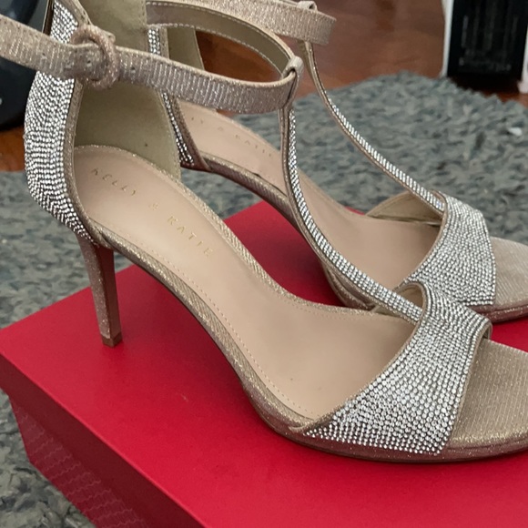 KELLY & KATIE rhinestone heeled sandals - Picture 3 of 5
